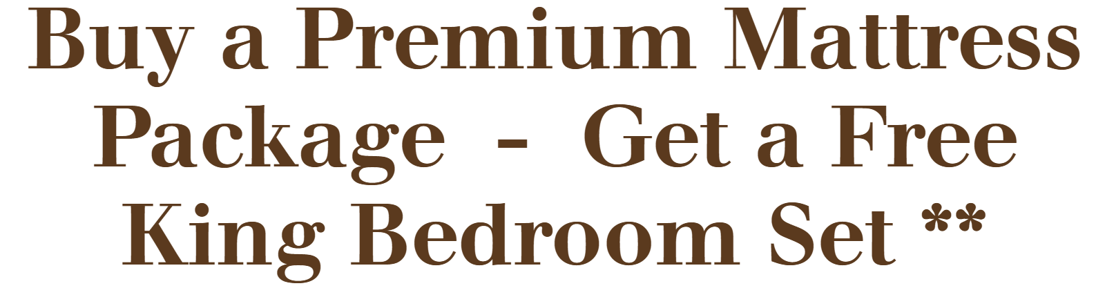 Luxe Premium Mattress Promotion