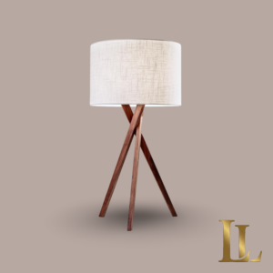 Walnut Tripod Lamp