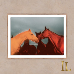 Sunset Horses Wall Art